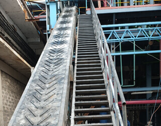 Lime Bag Belt Conveyor