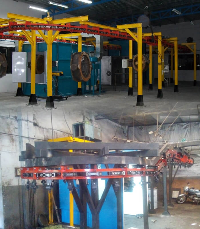 Powder Coating Painting Booth Conveyor